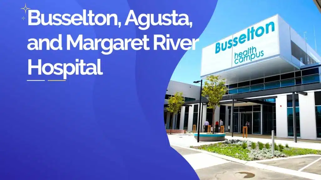 Busselton Health Campus building entrance with clear signage
