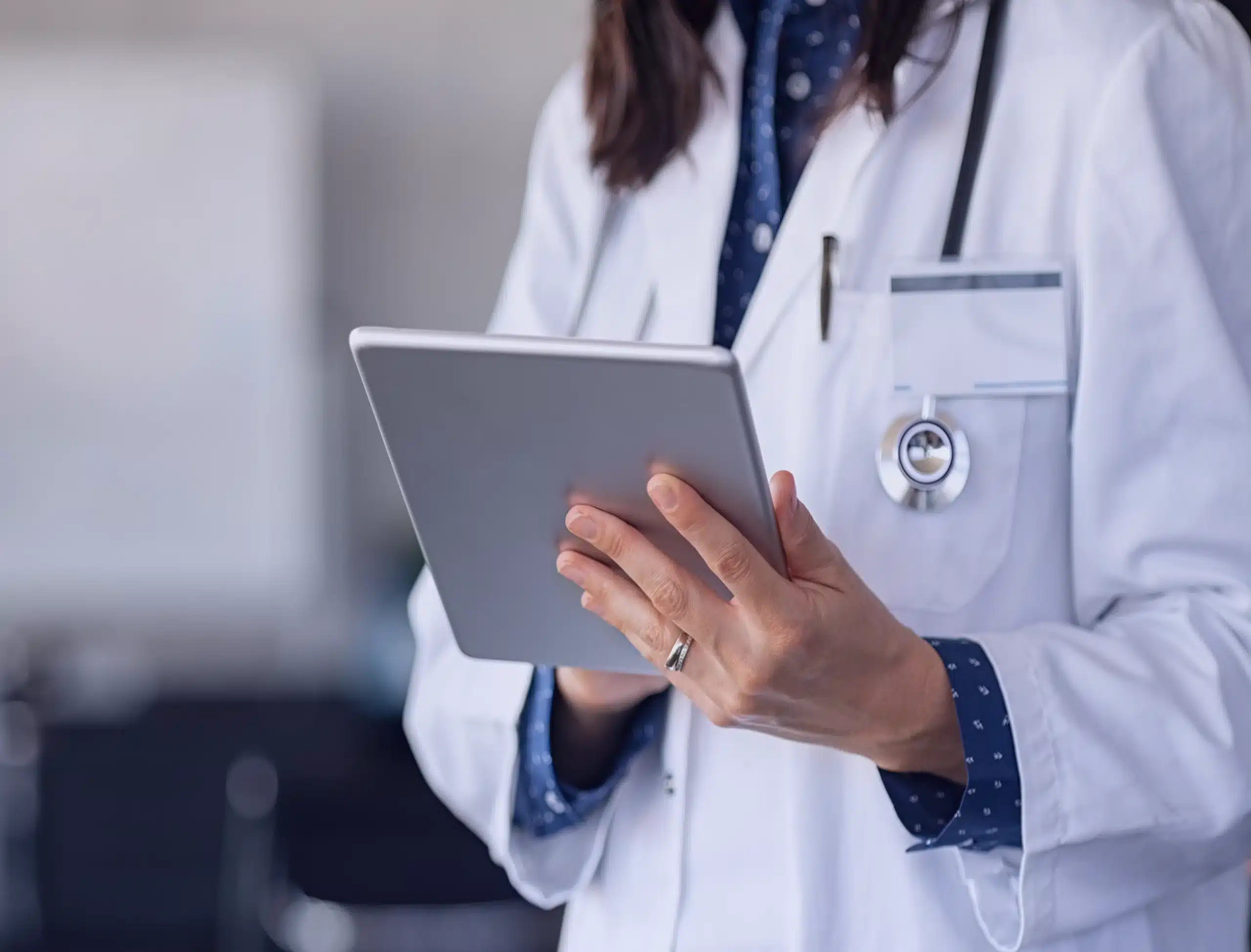 Doctor using Gadgets