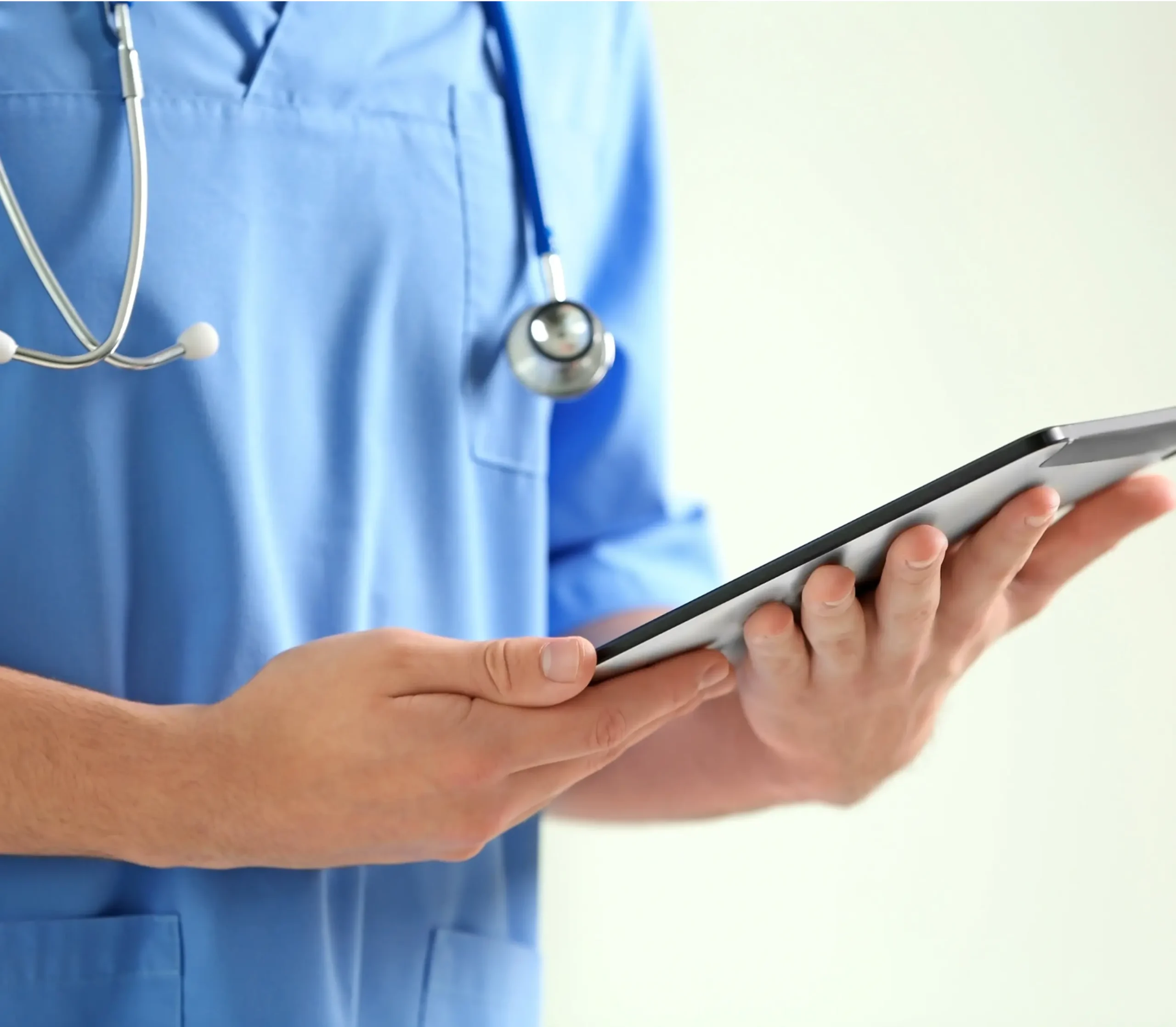 Doctor Using Device